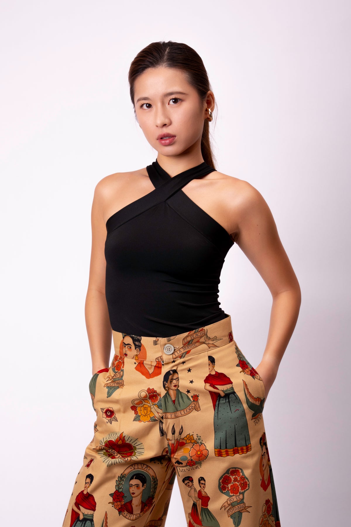 Frida Pants – Si Te Lloro (Natural)