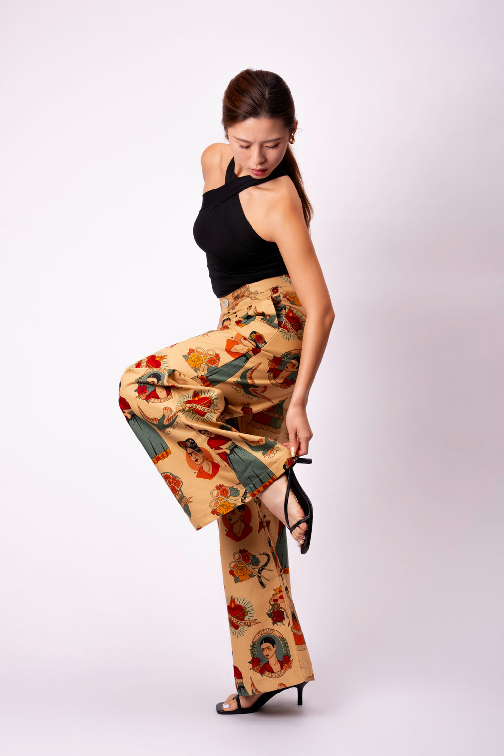 Frida Pants – Si Te Lloro (Natural)