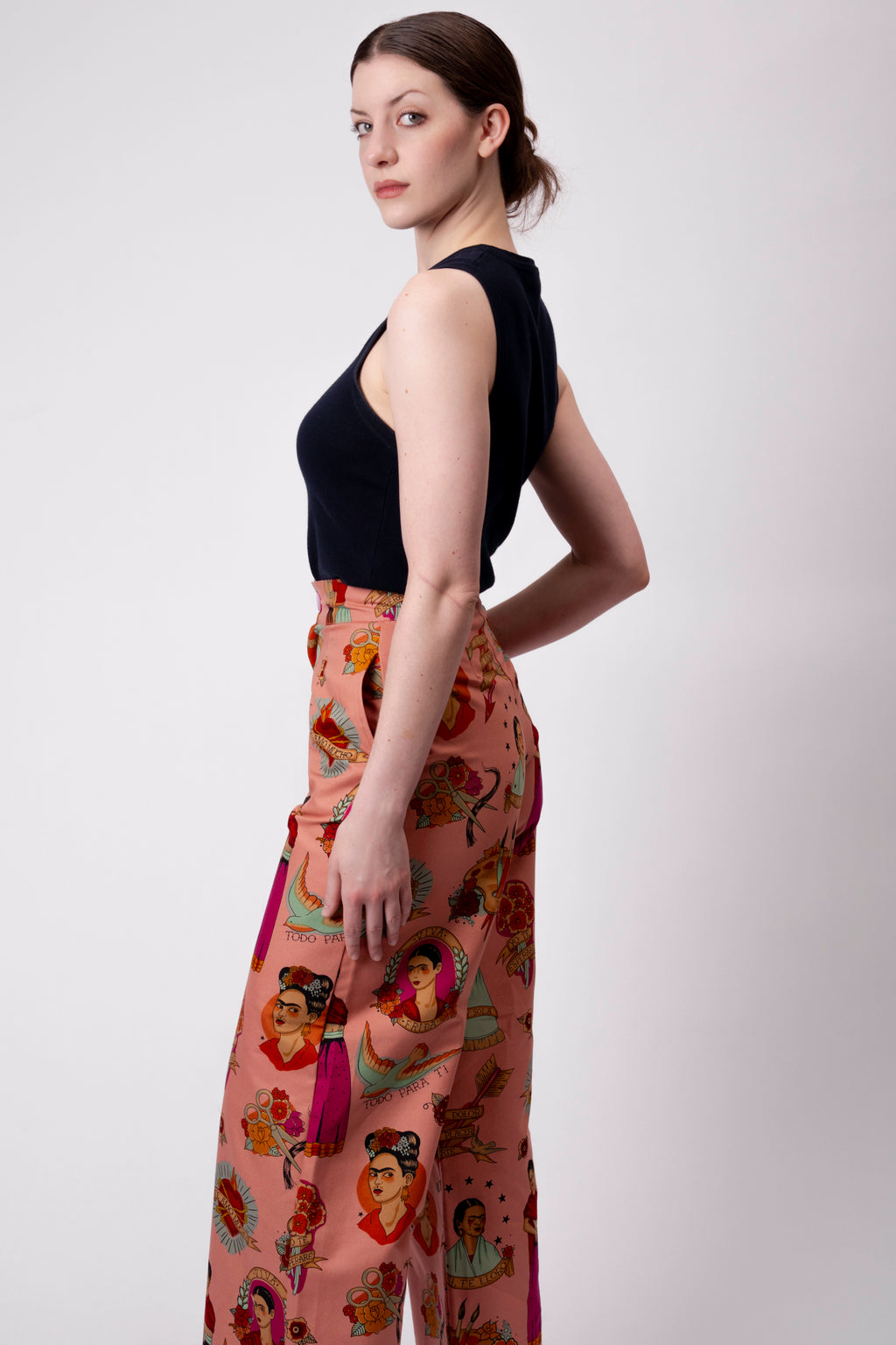 Frida Pants – Si Te Lloro (Rose)