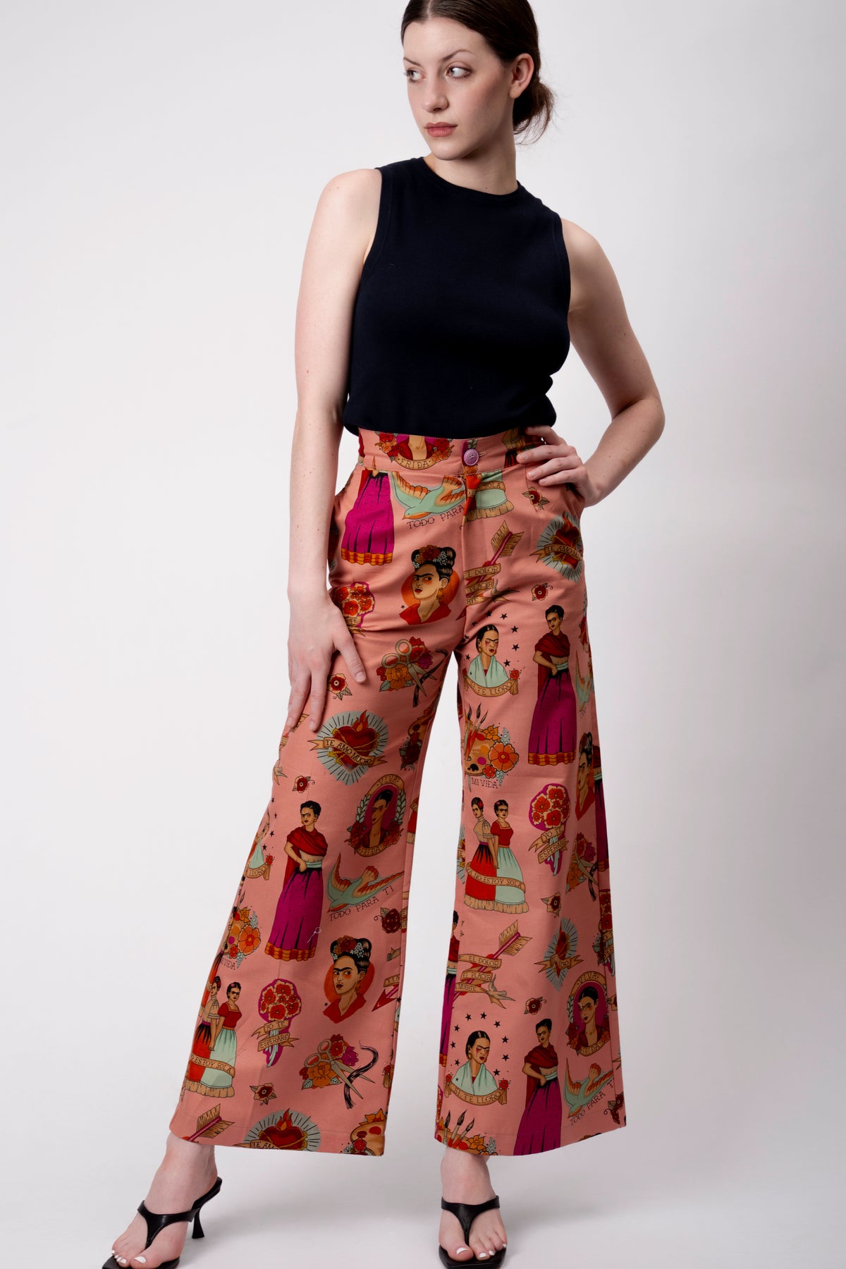 Frida Pants – Si Te Lloro (Rose)