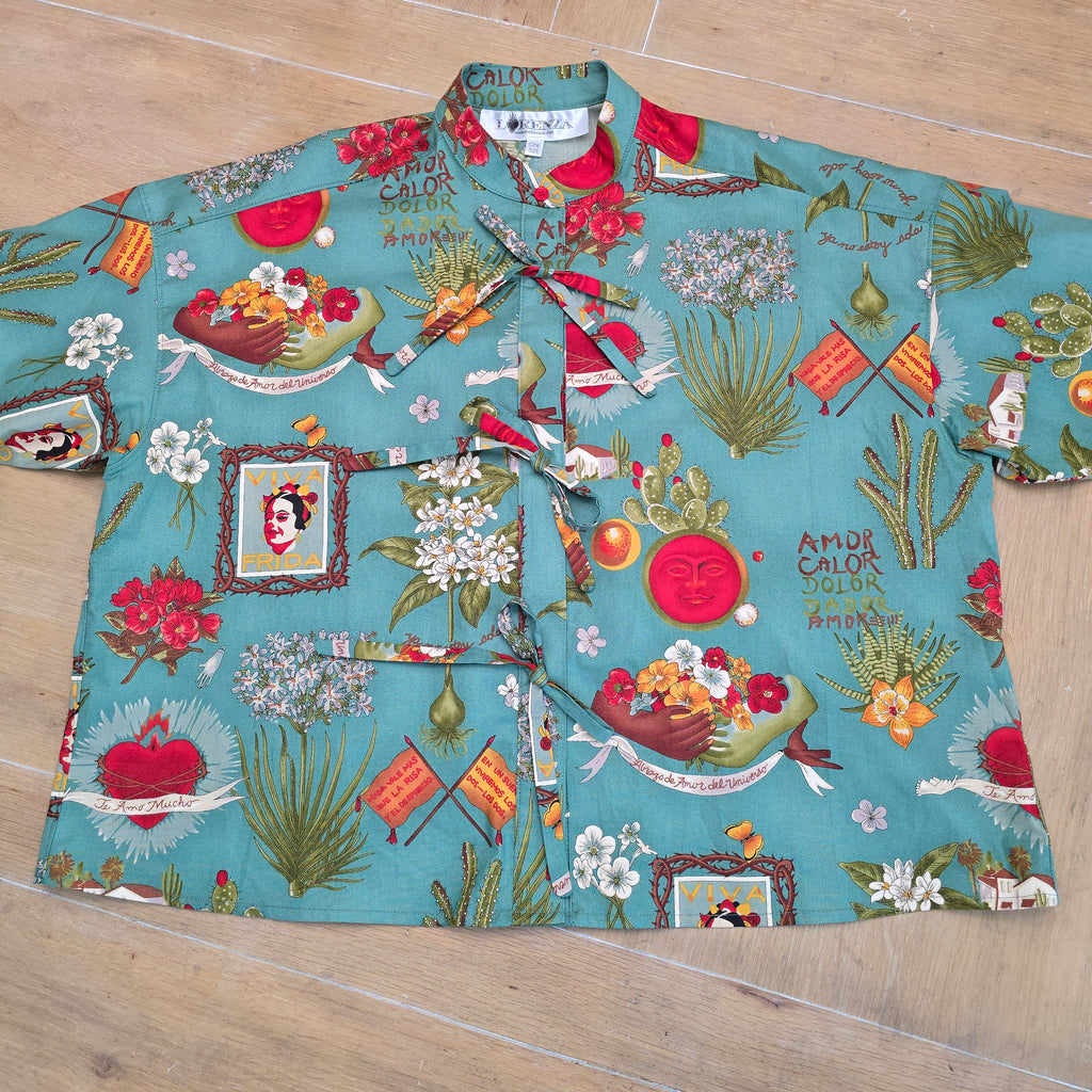 Fernanda Blouse – Viva Frida Blue