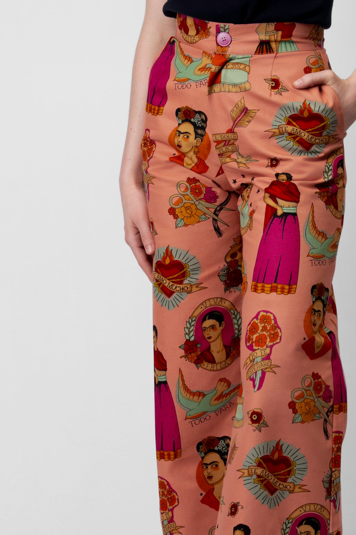 Frida Pants – Si Te Lloro (Rose)