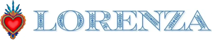 Lorenza text with decorative heart